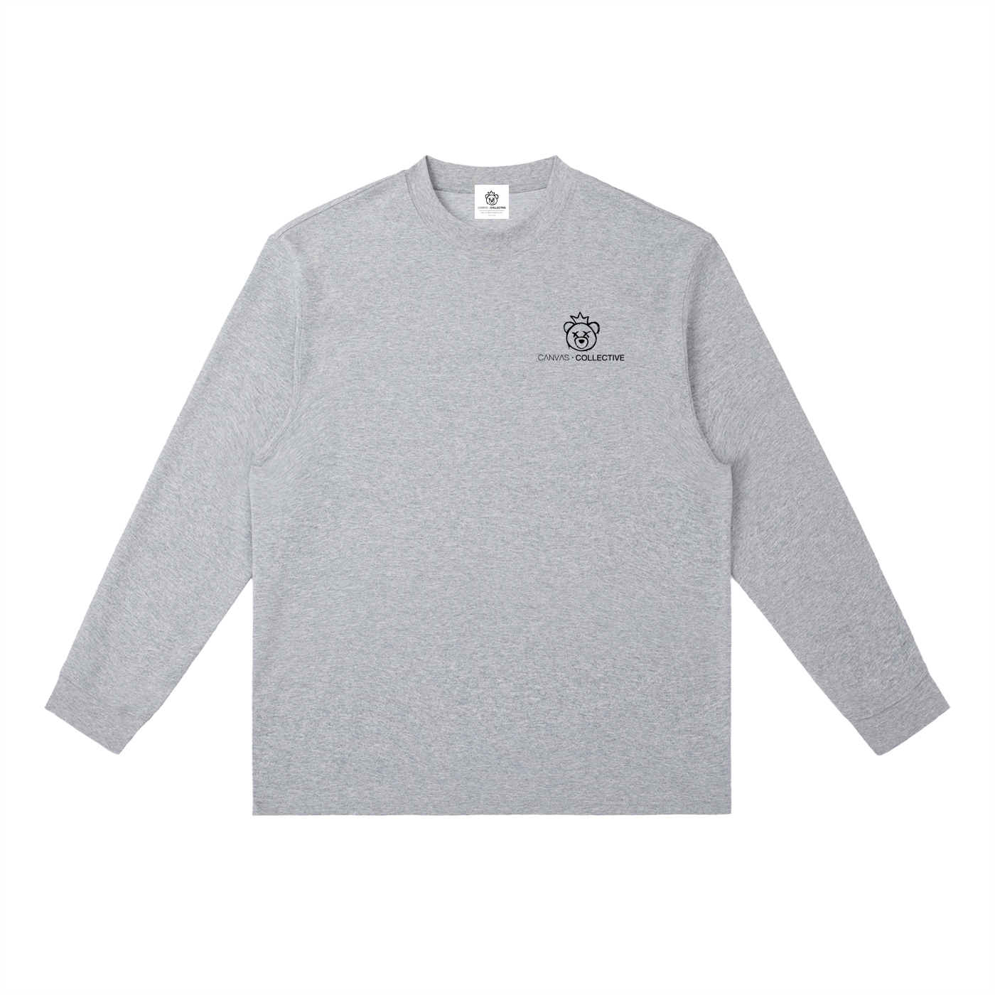 CNVS Collective: Signature Collection - Essential Crewneck Long-Sleeve T-Shirt