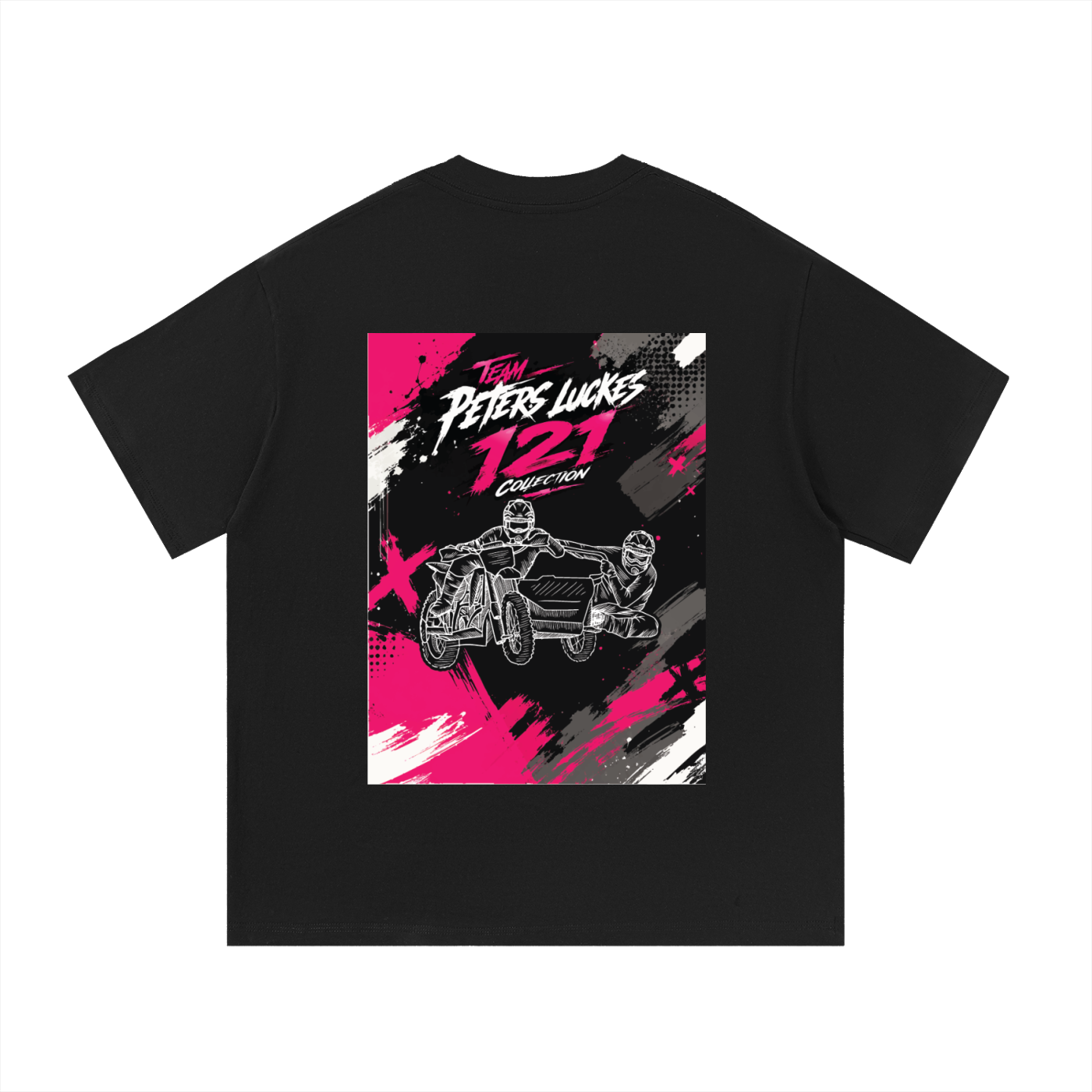 tshirt,streetware,121,olly,peters,max,luckes,sidecars,motocross,sidecarcross,art,racing,left,hander,corner,hanging,out,pits