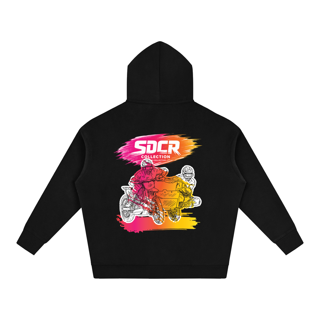 hoodie,oversized,sdcr,fleeced,streetware,unisex,sidecars,motocross,cnvs,collective,reece,kirwin,olly,peters,dirt,mud,racing,pits,casual,warm