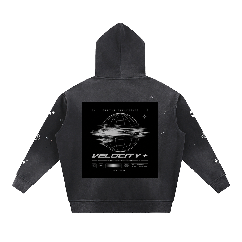 hoodie,frayed,vintage,oversized,Velocity,streetware,washed