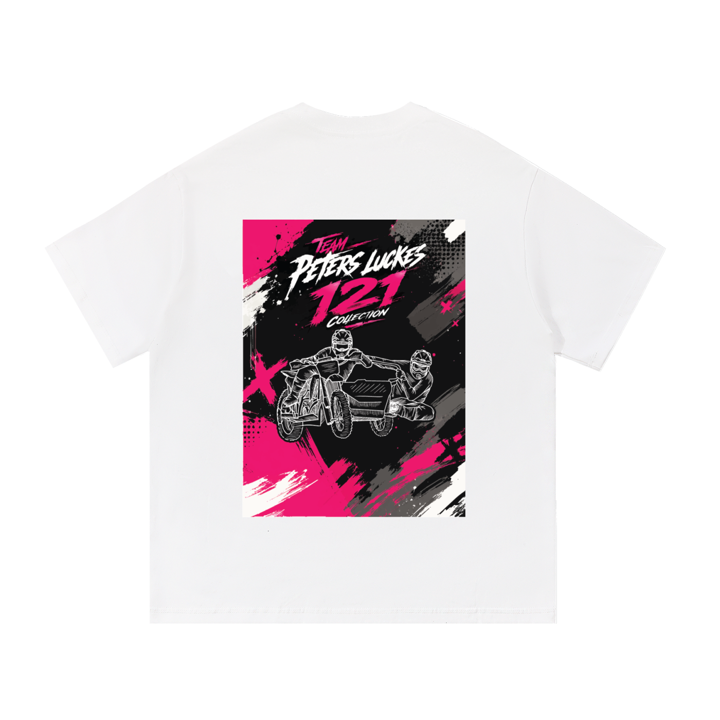tshirt,streetware,121,olly,peters,max,luckes,sidecars,motocross,sidecarcross,art,racing,left,hander,corner,hanging,out,pits