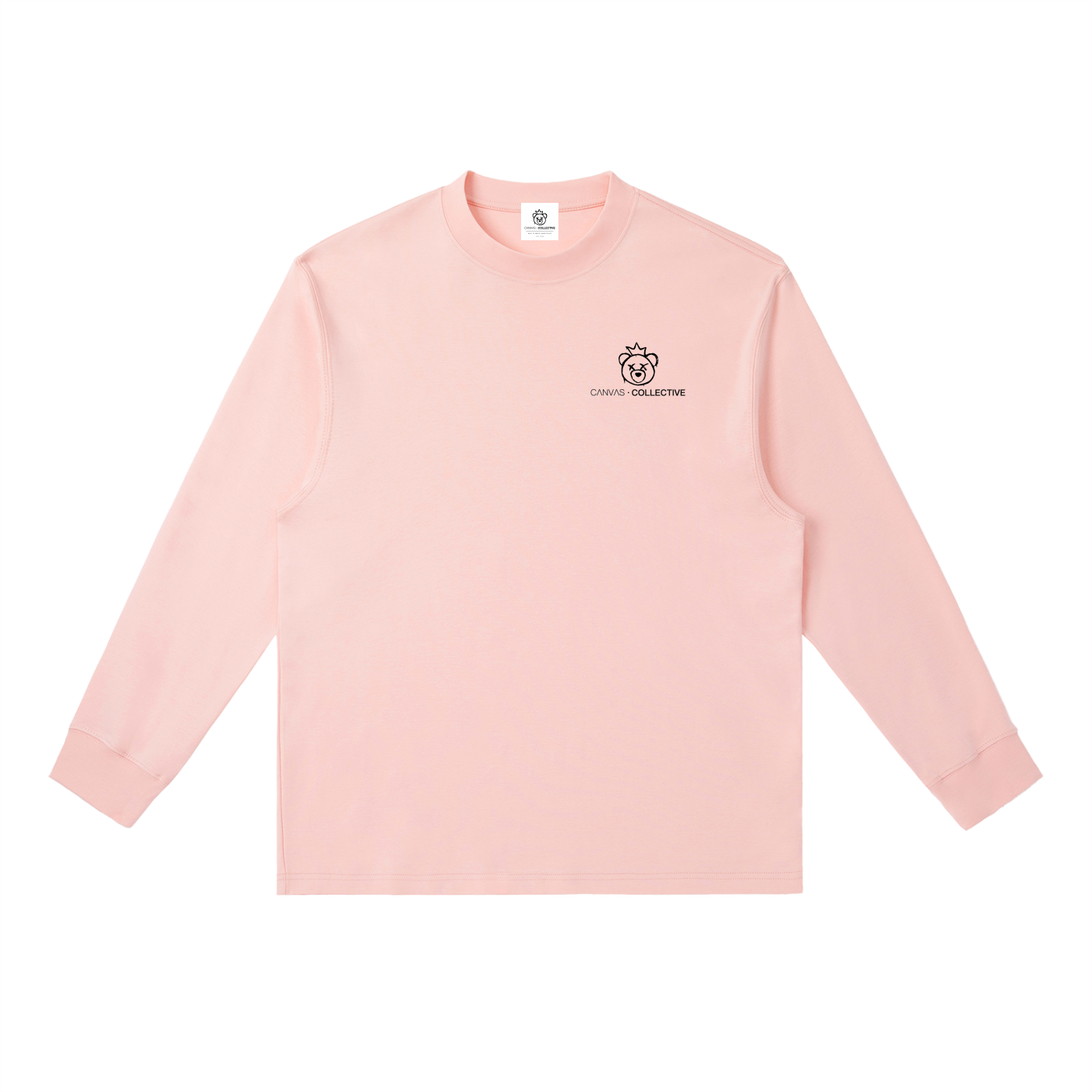 CNVS Collective: Signature Collection - Essential Crewneck Long-Sleeve T-Shirt