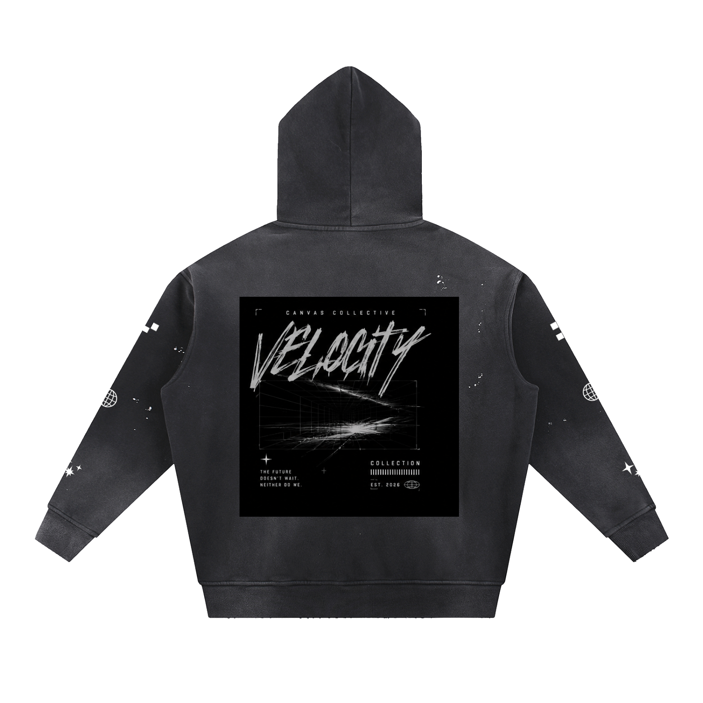 hoodie,washed,frayed,oversized,streetwear,Velocity