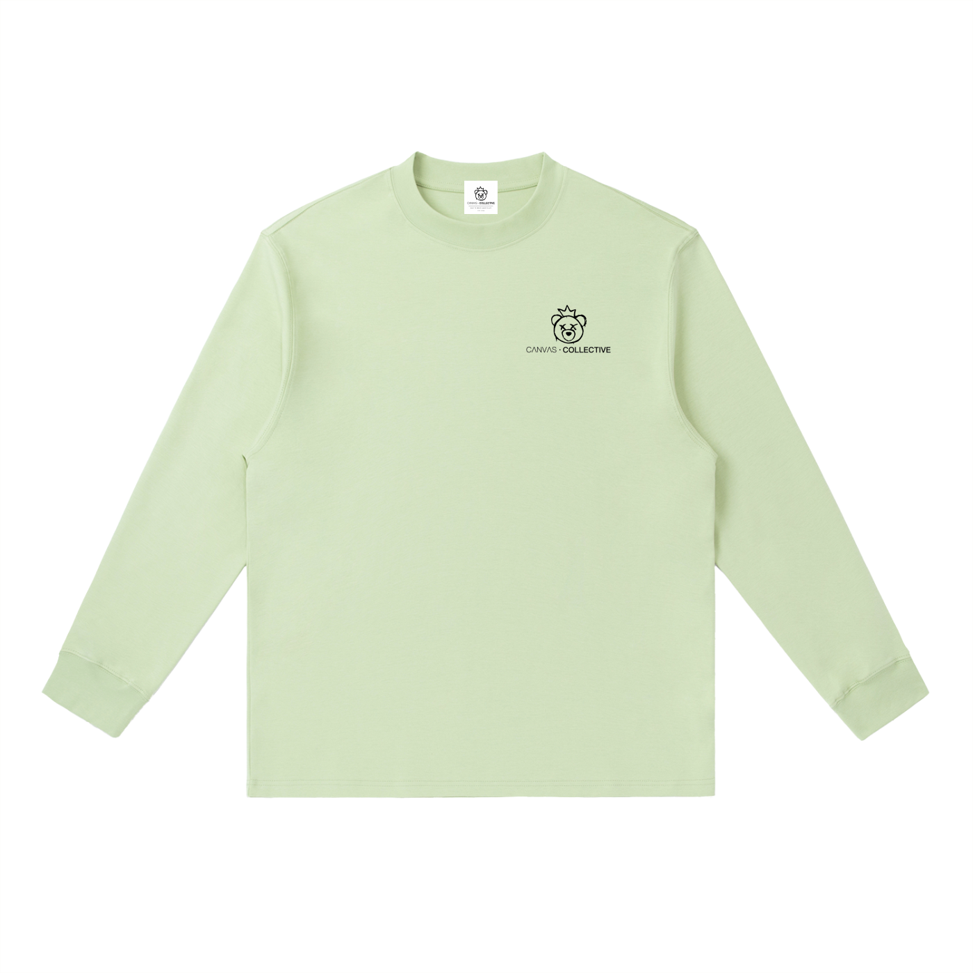CNVS Collective: Signature Collection - Essential Crewneck Long-Sleeve T-Shirt