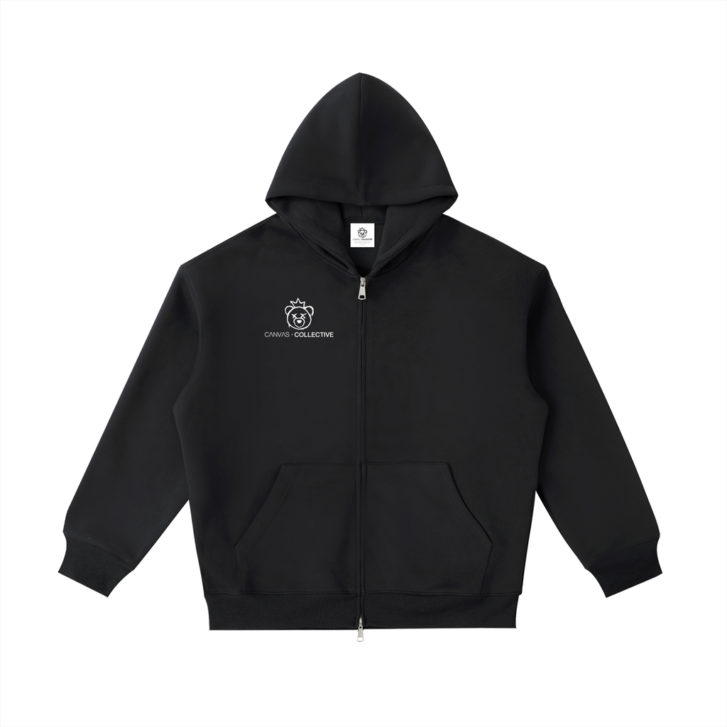 CNVS Collective: Signature Collection - Heavy Weight Zip Up Hoodie
