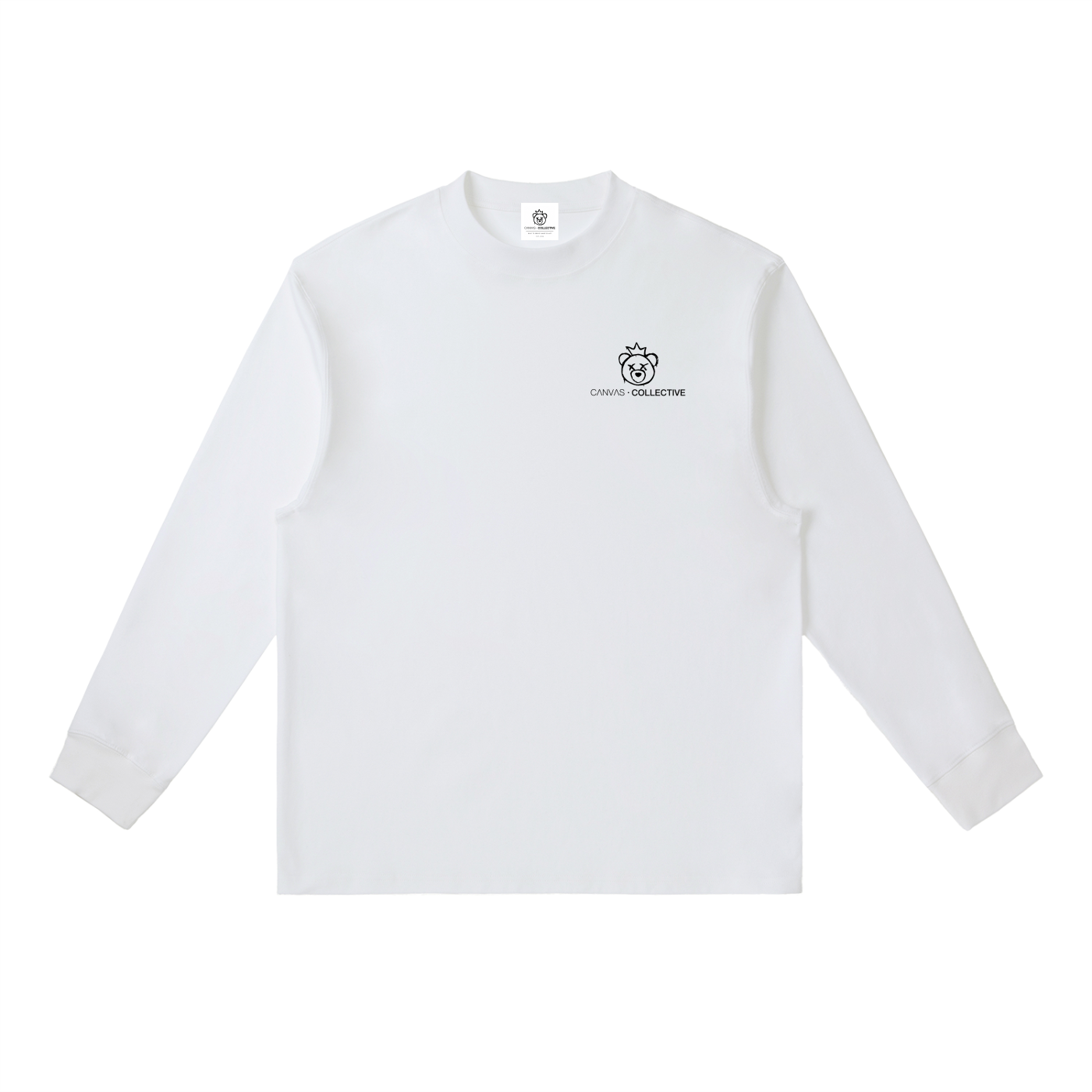 CNVS Collective: Signature Collection - Essential Crewneck Long-Sleeve T-Shirt