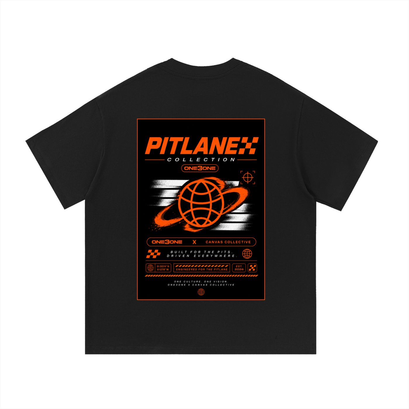 T-Shirt,oversized,streetwear,one3one,pitlane,paddock