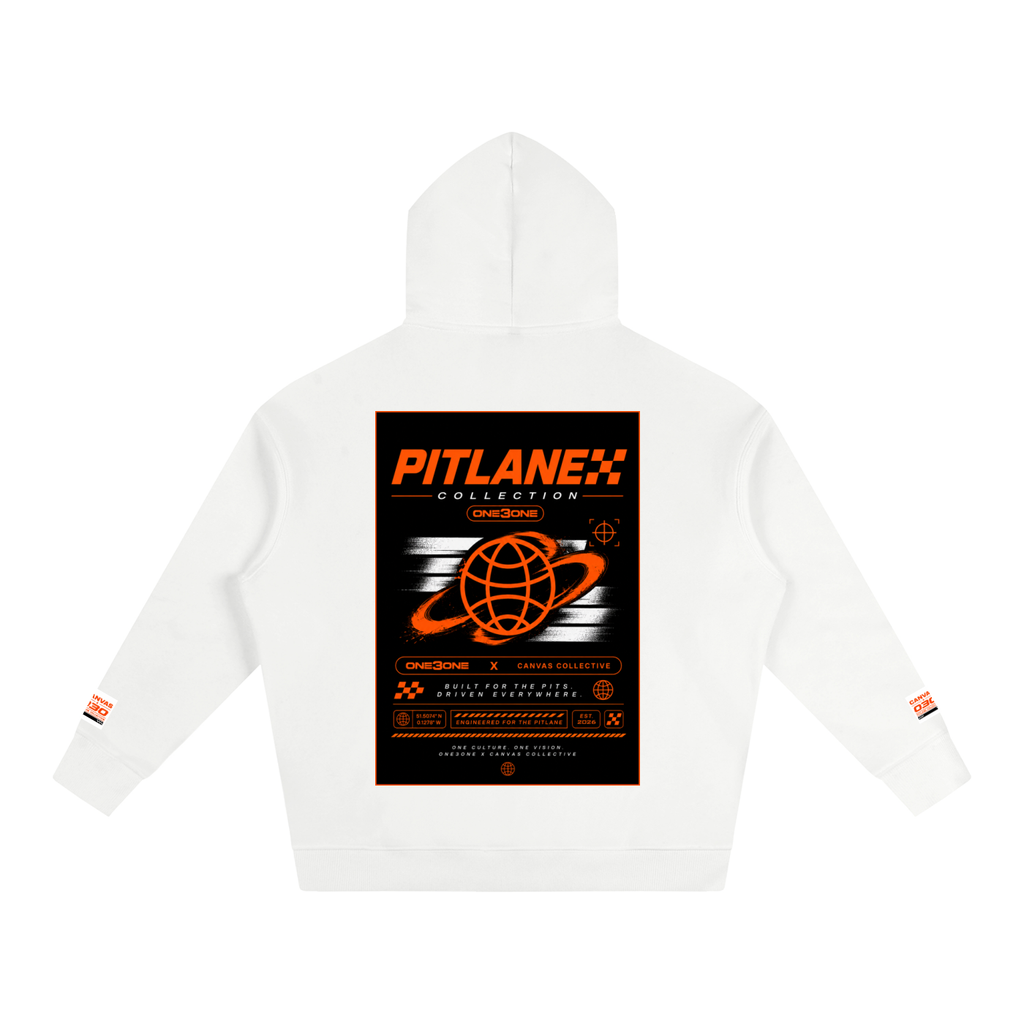 hoodie,oversized,fleeced,streetwear,one3one,pitlane,paddock,orbit