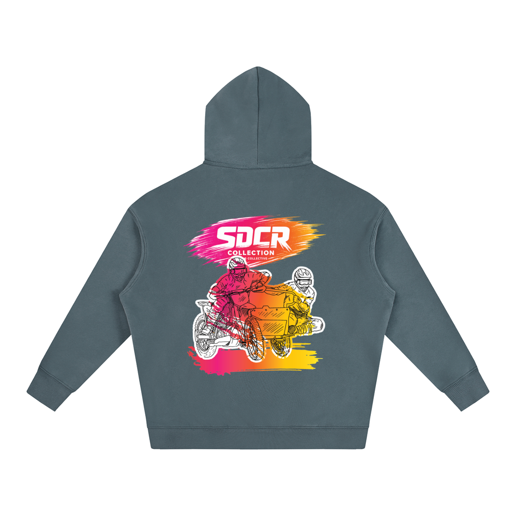 hoodie,oversized,sdcr,fleeced,streetware,unisex,sidecars,motocross,cnvs,collective,reece,kirwin,olly,peters,dirt,mud,racing,pits,casual,warm