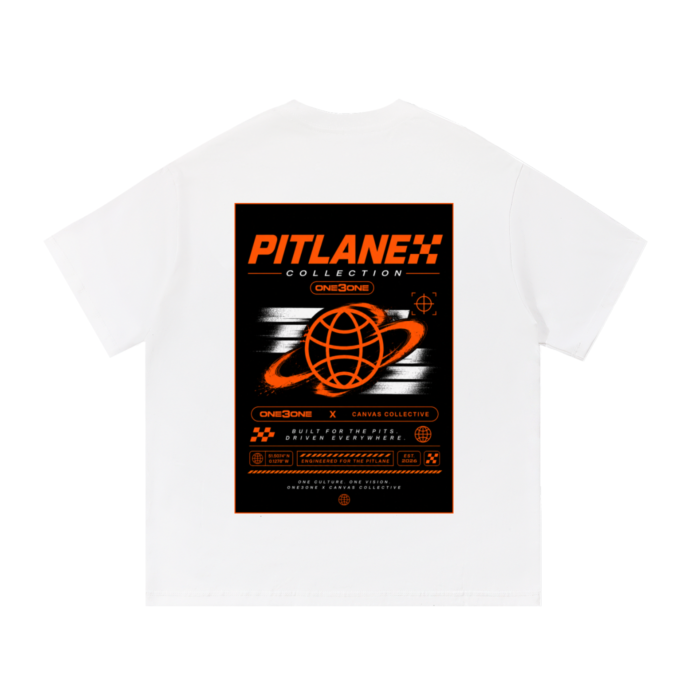 T-Shirt,oversized,streetwear,one3one,pitlane,paddock
