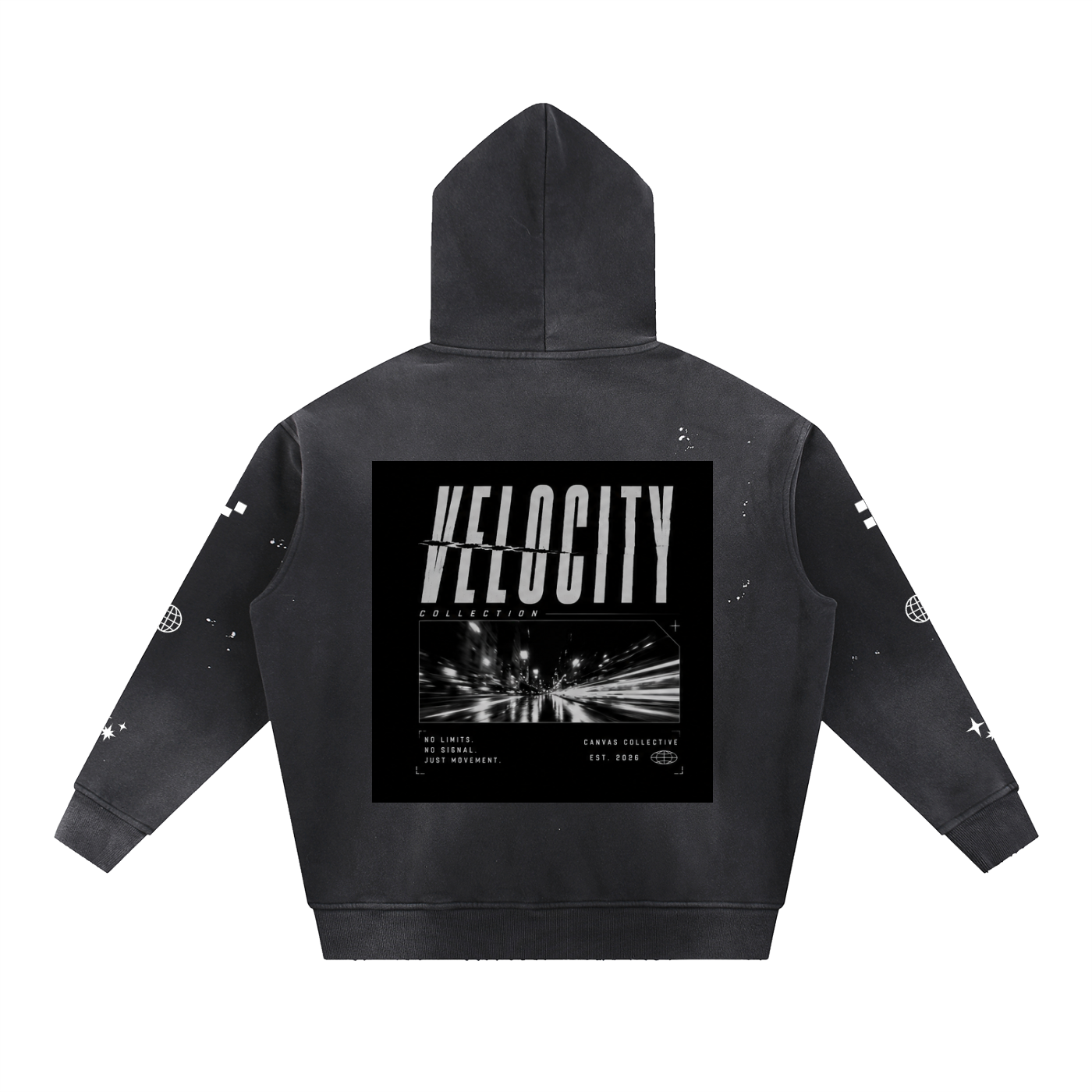 hoodie,washed,frayed,streetware,oversized,Velocity